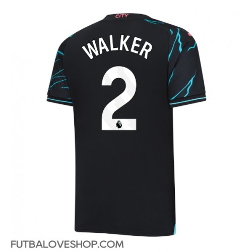 Dres Manchester City Kyle Walker #2 Tretina 2023-24 Krátky Rukáv